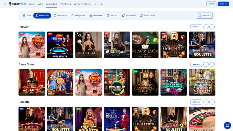 Thumbnail rocketspin live