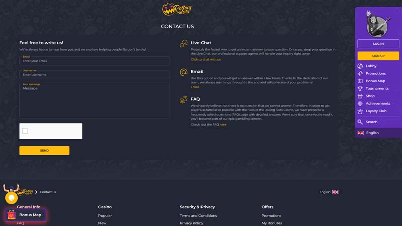 Thumbnail rollingslots support