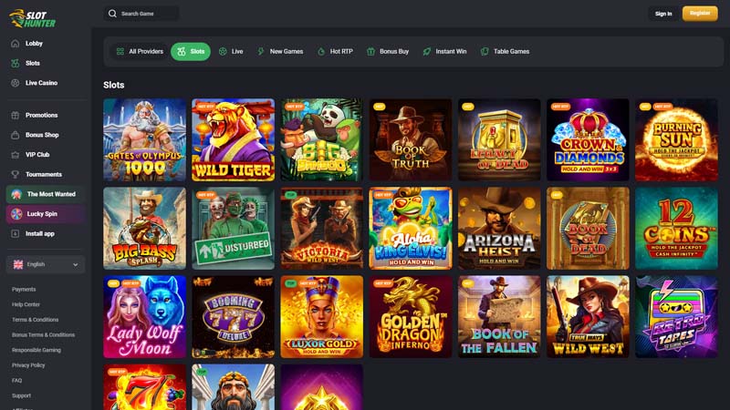 Thumbnail slot-hunter slots