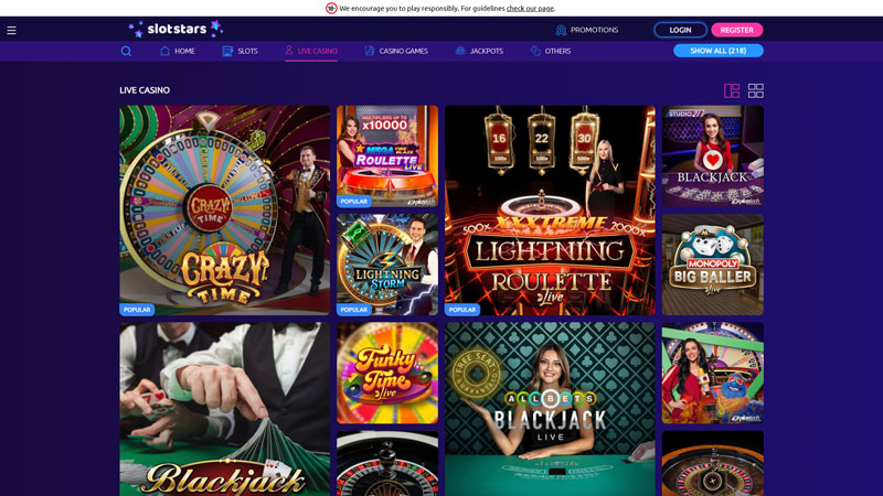 Thumbnail slotstars live