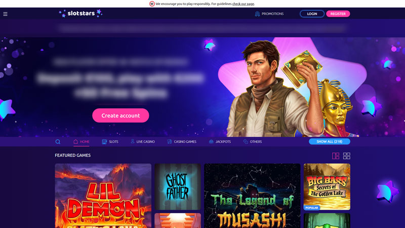 Thumbnail slotstars lobby
