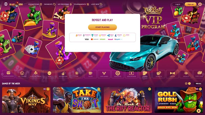 Thumbnail slotvibe lobby
