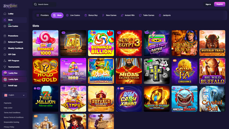 Thumbnail spirit-casino slots