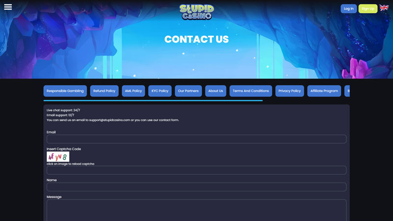 Thumbnail stupid-casino support