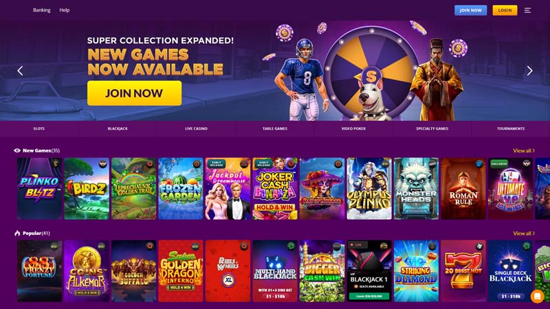 Thumbnail superslots lobby