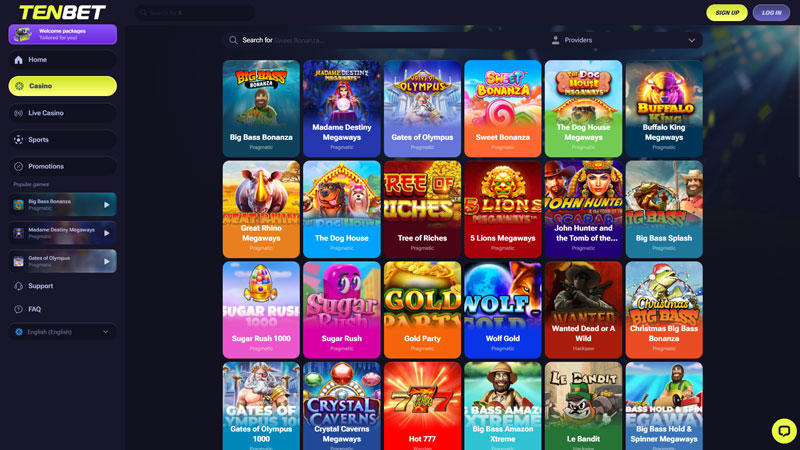 Thumbnail tenbet slots