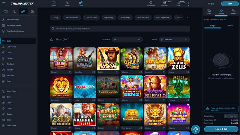 Thumbnail thunderpick slots