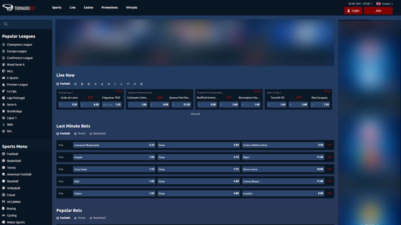 Thumbnail tornadobet lobby