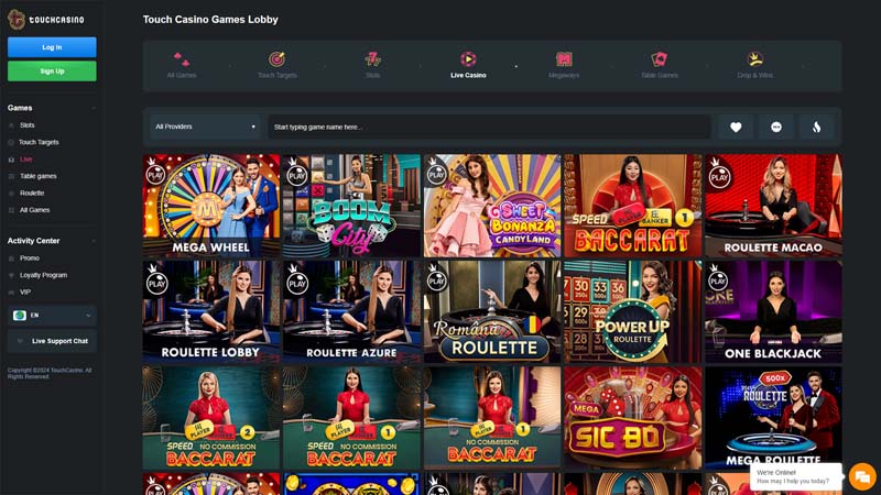 Thumbnail touchcasino live