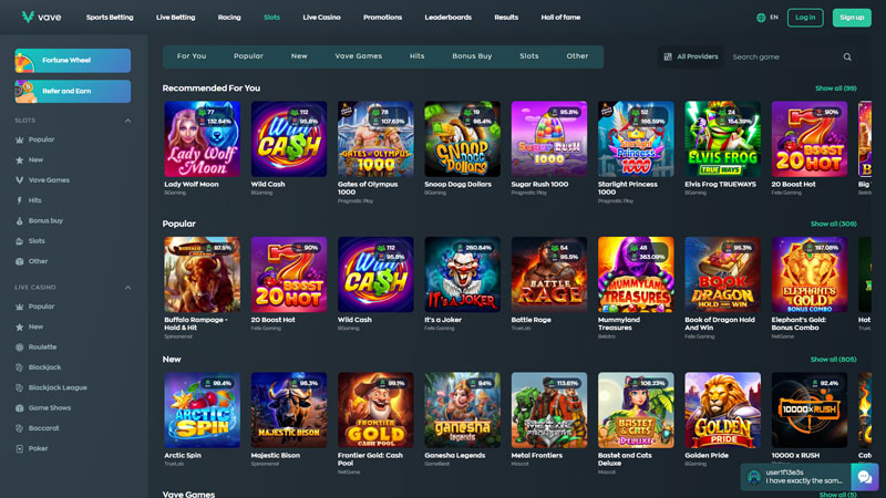 Thumbnail vave slots