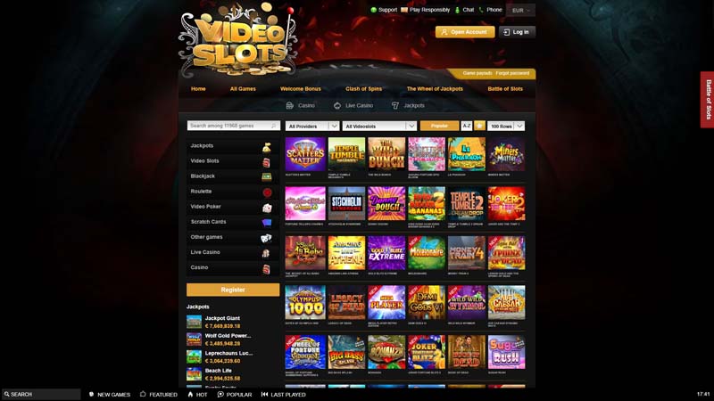 Thumbnail videoslots-casino slots