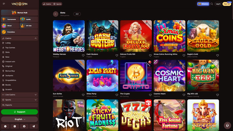 Thumbnail vincispin slots