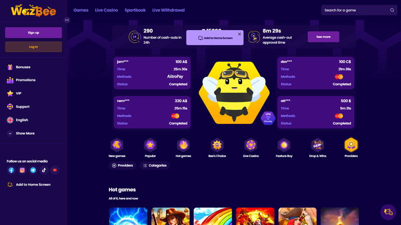 Thumbnail wazbee lobby