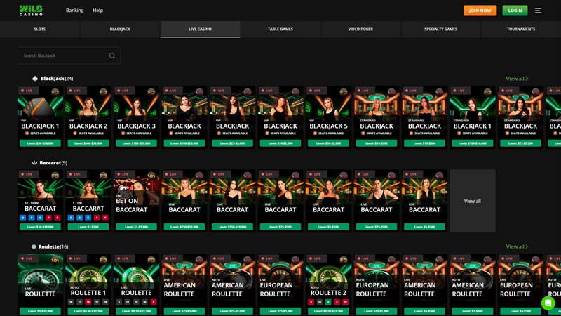 Thumbnail wildcasino live