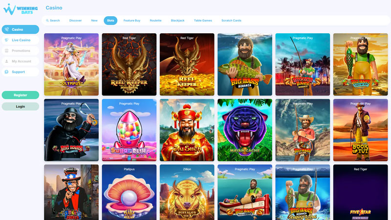 winning-days slots screenshot
