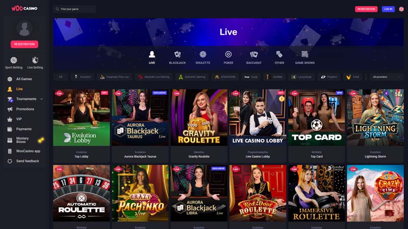 Thumbnail woo-casino live