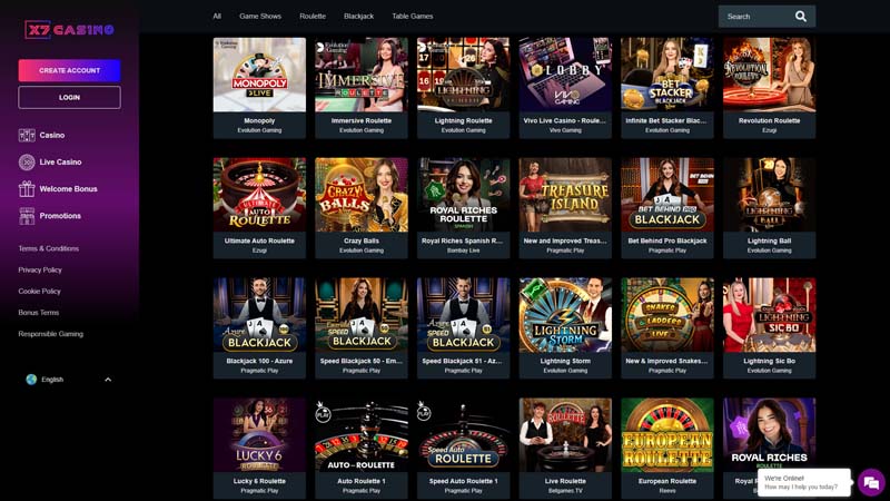 Thumbnail x7-casino live