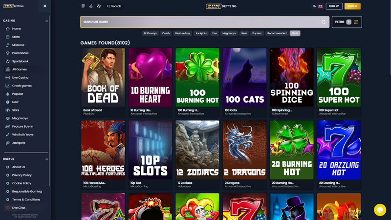 Thumbnail zenbetting slots