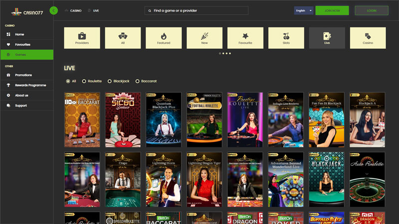 Thumbnail casino77 live