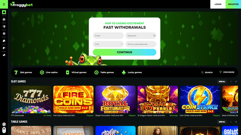 Thumbnail froggybet lobby