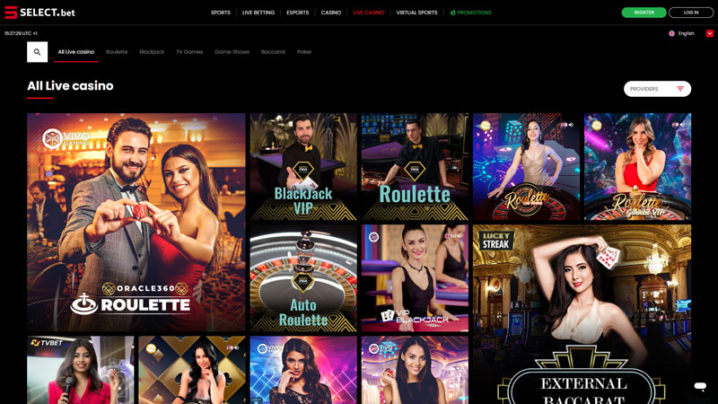 select-bet live screenshot