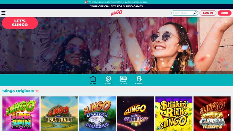 Thumbnail slingo-casino lobby