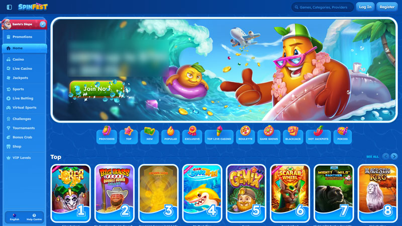 spinfest lobby screenshot