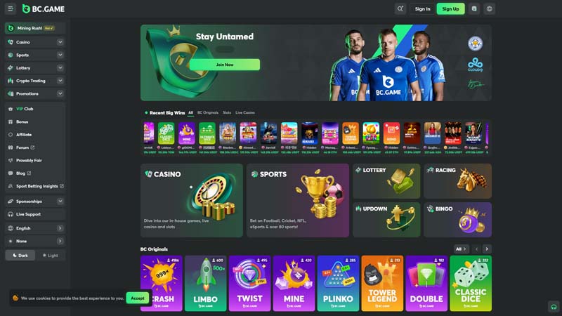 Thumbnail bcgame lobby