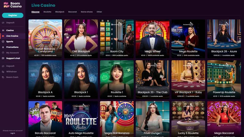 boom-casino live screenshot