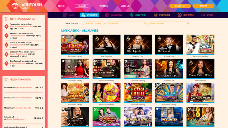 Thumbnail casino-night live