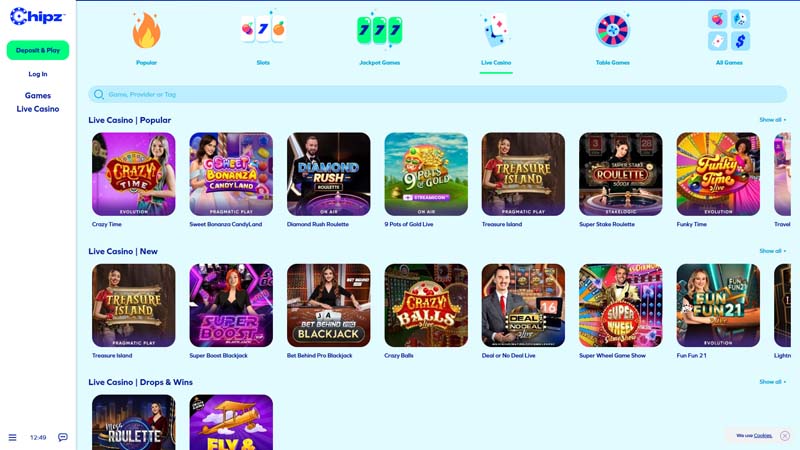 Thumbnail chipz live