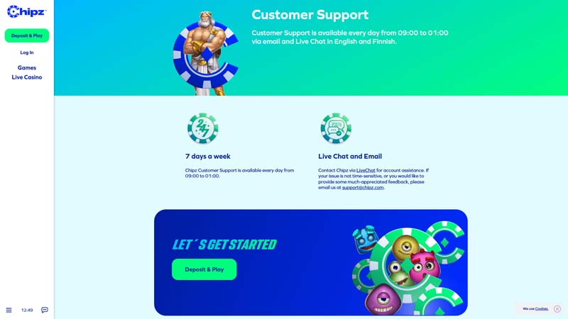 Thumbnail chipz support