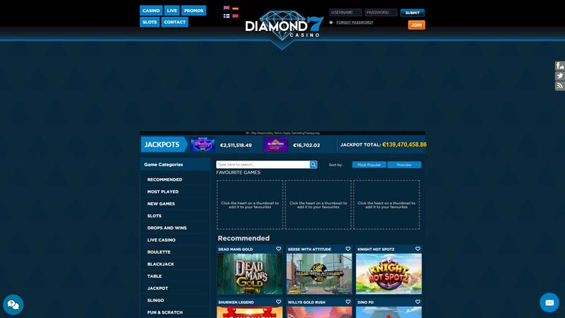 Thumbnail diamond7-casino lobby