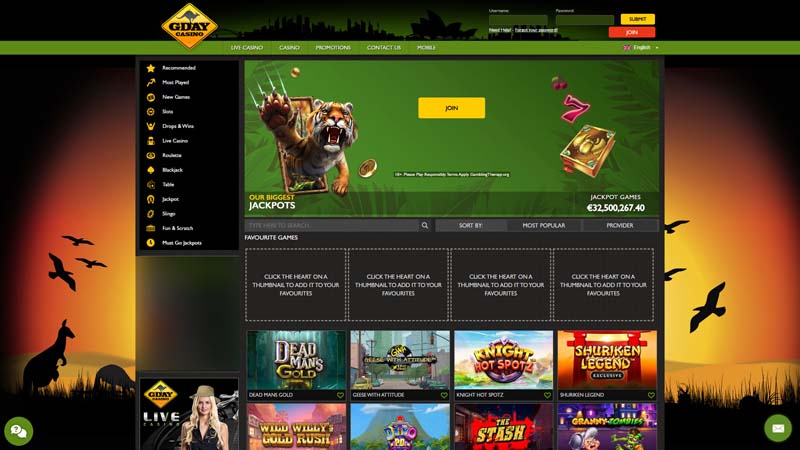 Thumbnail gday-casino lobby