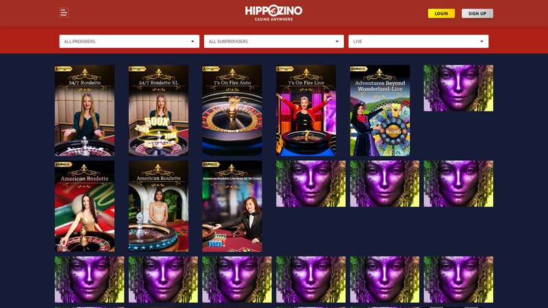 Thumbnail hippozino-casino live