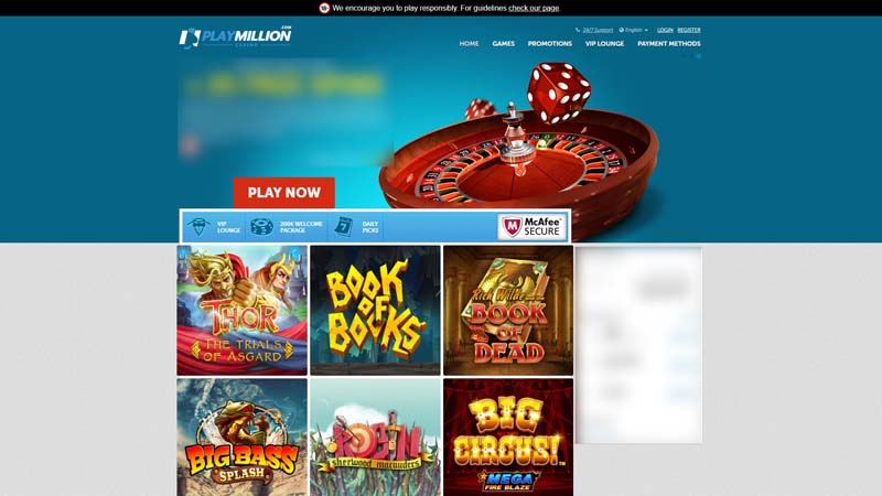 Thumbnail play-million-casino lobby