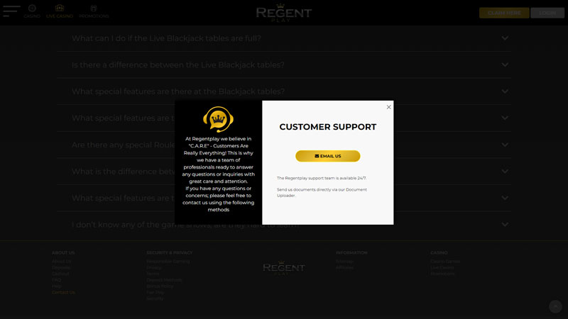 Thumbnail regent support