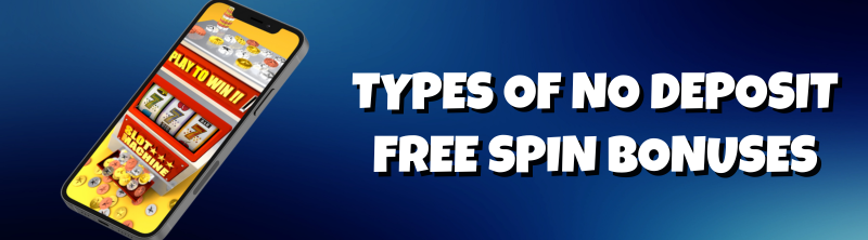 Types Of No Deposit Free Spin Bonuses