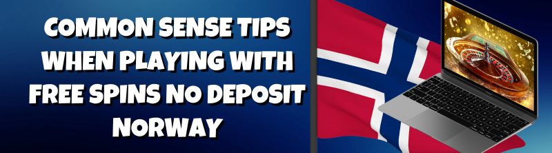 Common Sense Tips when Playing with Free Spins No Deposit Norway