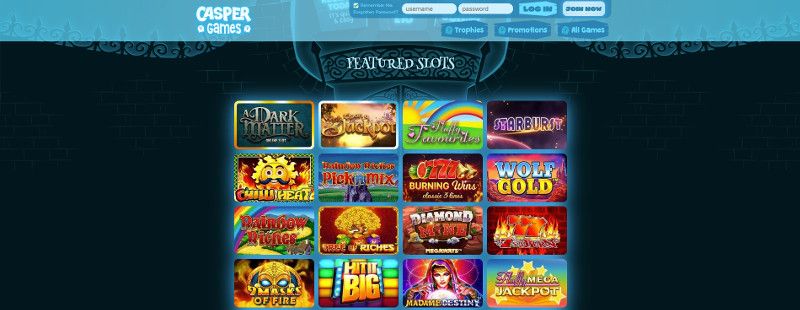 Casper Games casino review & lobby