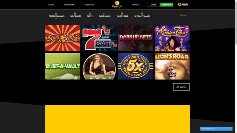 Da Vincis Gold casino review