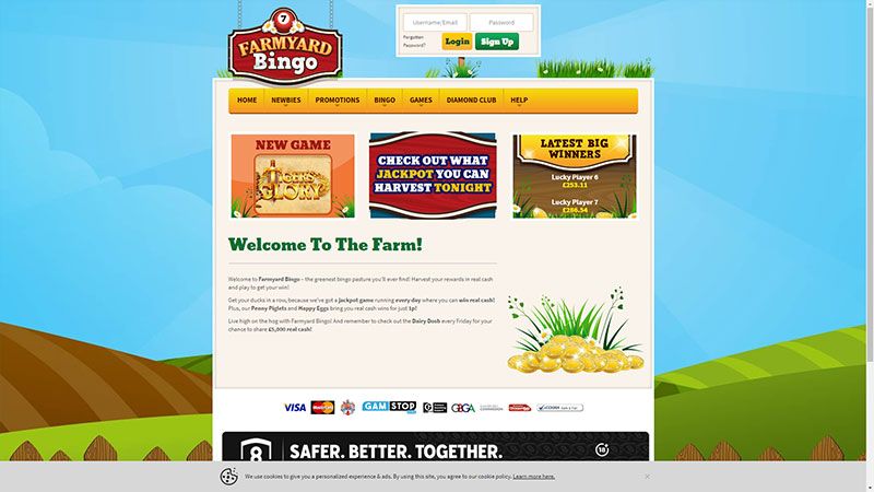 Farmyard Bingo casino review & lobby
