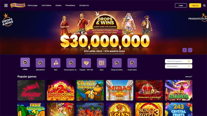 GodBunny casino review & lobby