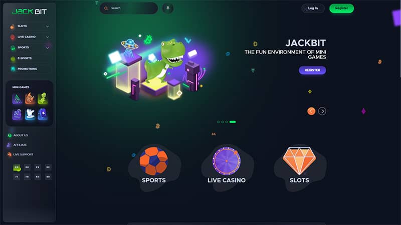 Jackbit casino review & lobby