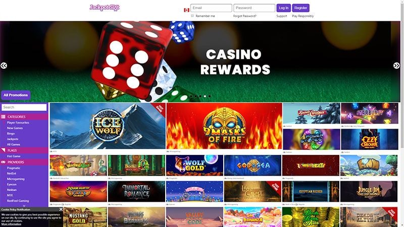 Jackpotslot casino review & lobby