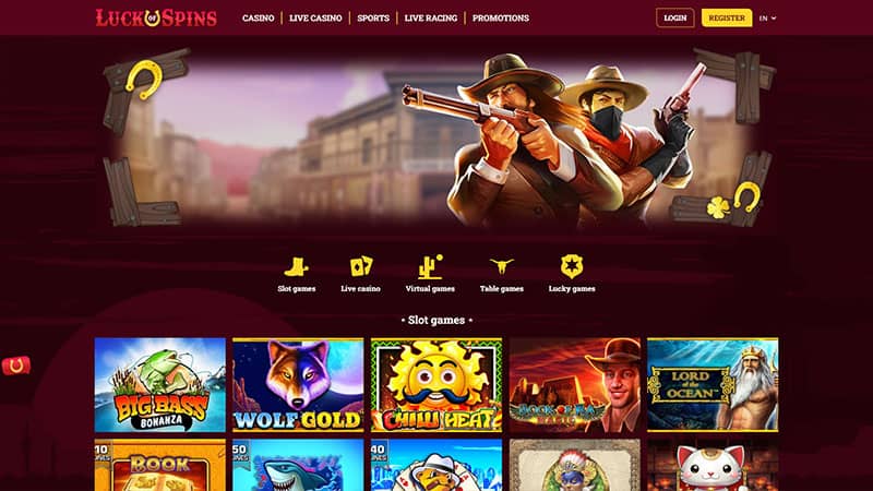 Luck of Spins casino review & lobby