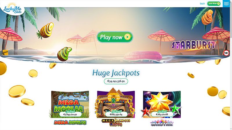 LuckyMe Slots casino review & lobby