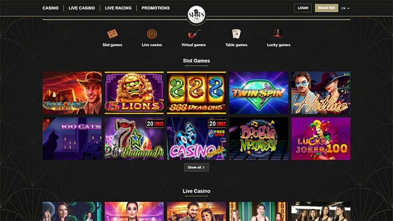 Mr Slots Club casino review and lobby