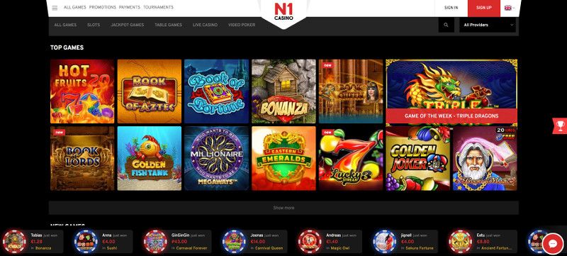 N1 Casino review & lobby