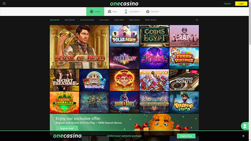 One Casino review & lobby